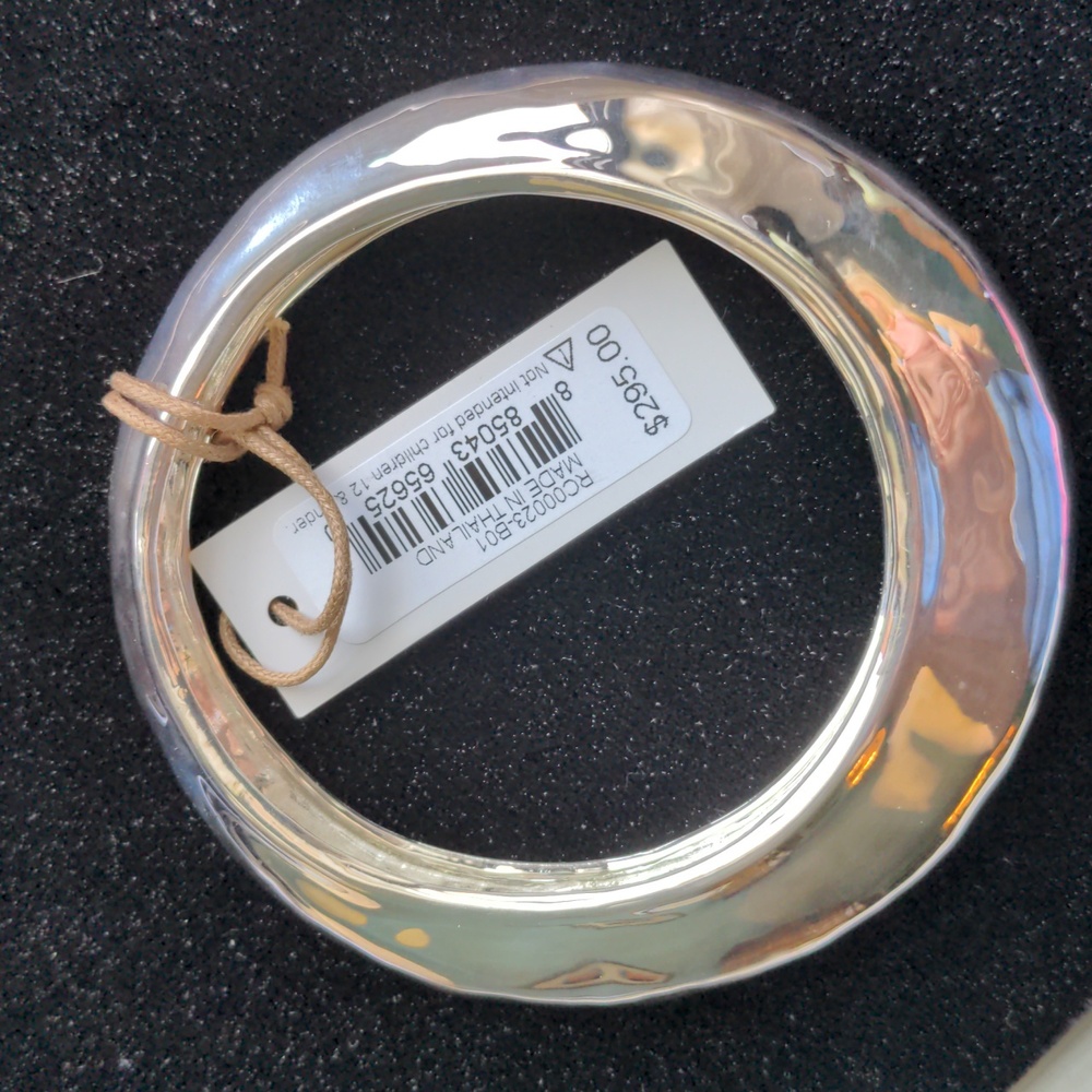 Vintage Robert Lee Morris Baby Bubble bangle, iconic Design , Silver, NWT